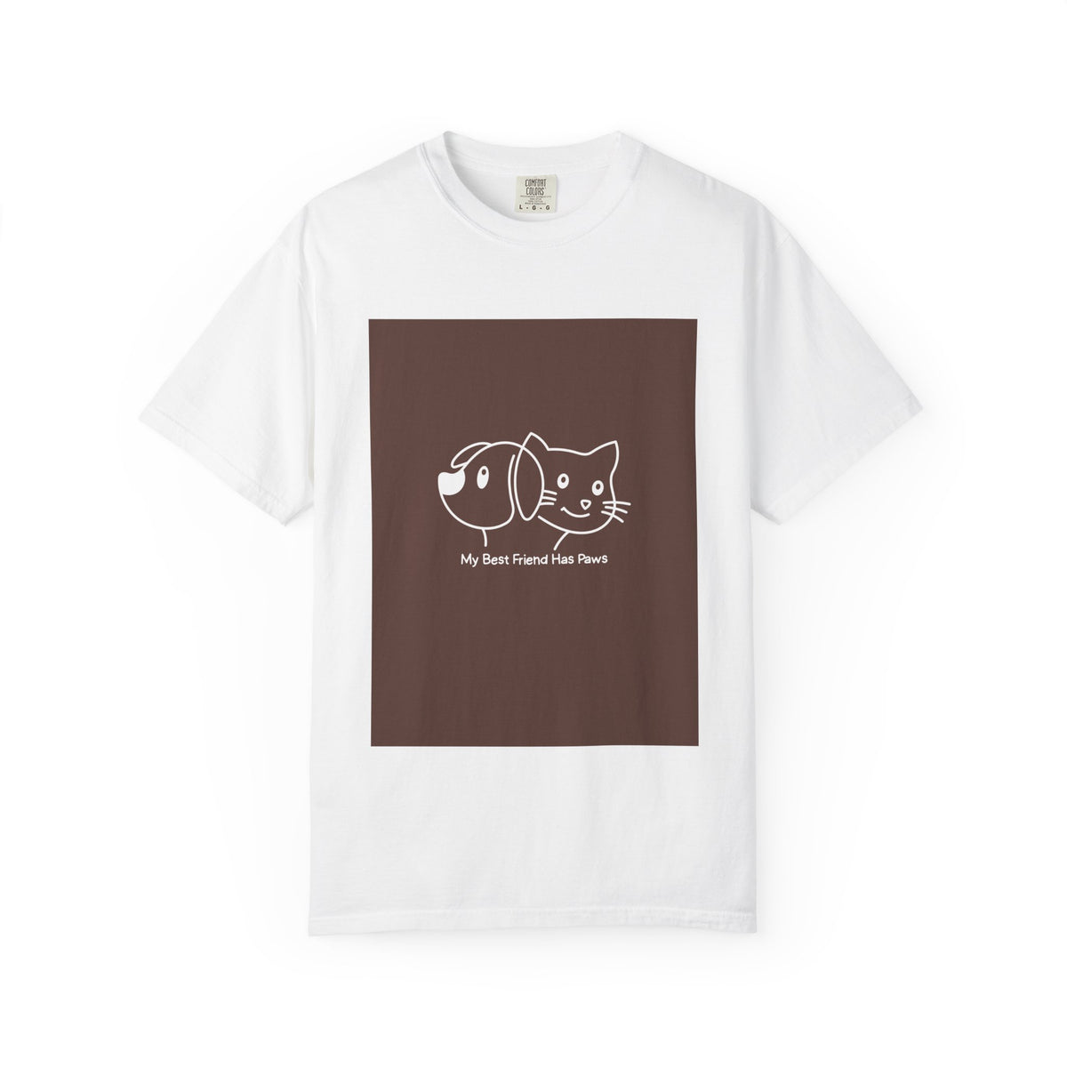 Cat & Dog Best Friend T-Shirt — "My Best Friend Has Paws" Graphic Tee