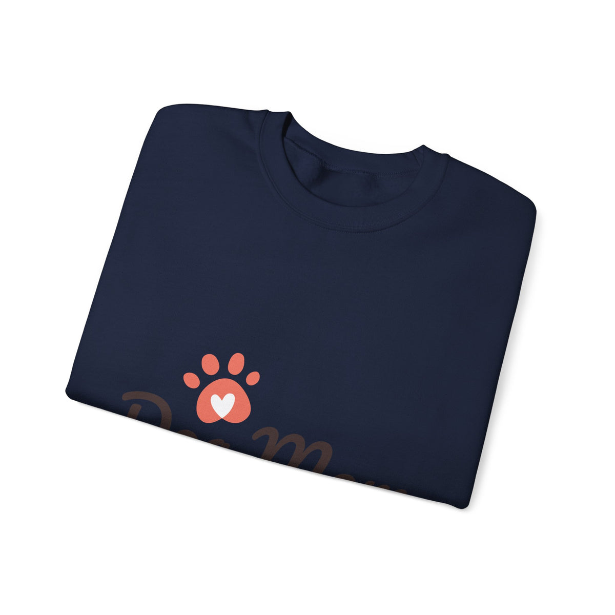 Dog Mom Crewneck Sweatshirt – Cute Paw Print Pullover for Pet Lovers
