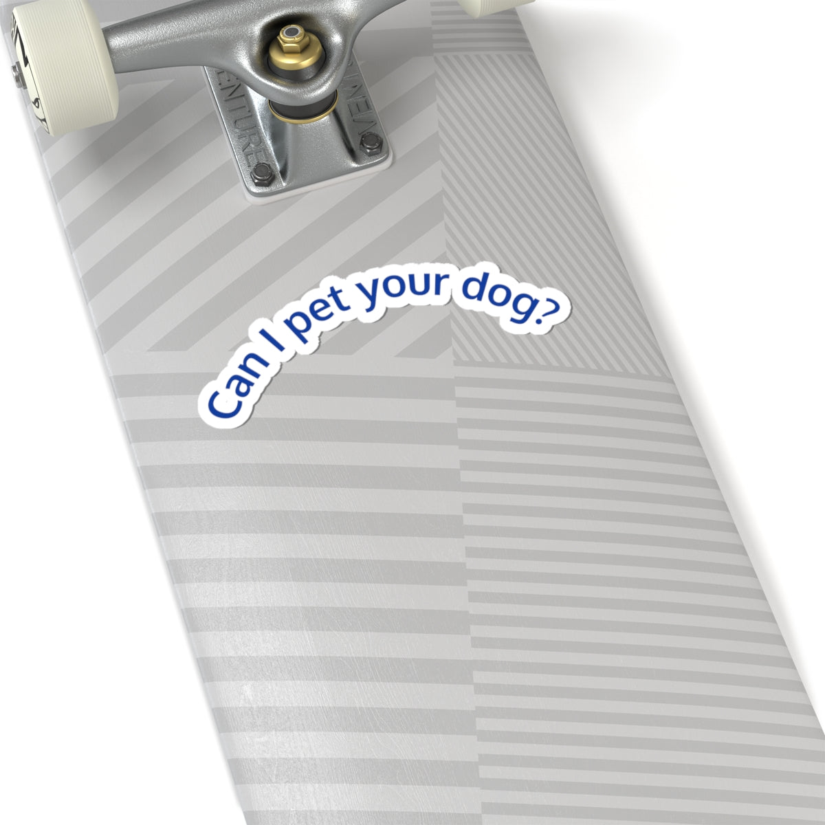 Sticker — "Can I pet your dog?" Cute Curved Vinyl Sticker for Dog Lovers