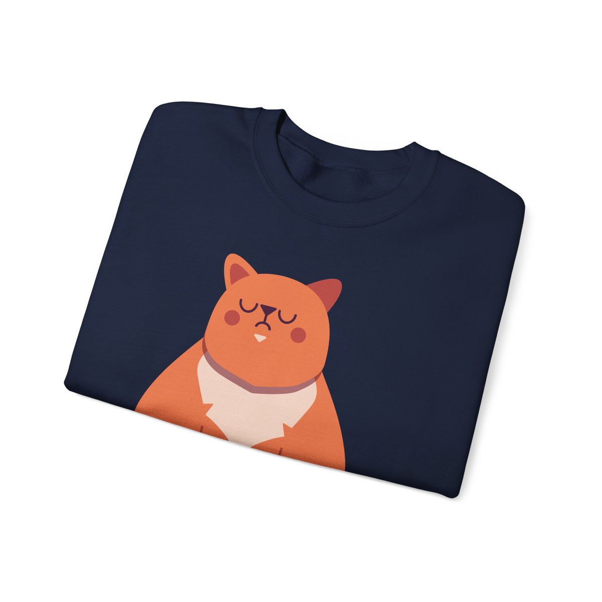 Cat with Mug Crewneck Sweatshirt